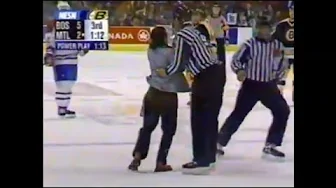 Bruins - Canadiens rough stuff 4/25/02