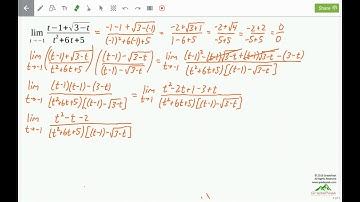 GradePeak Calculus 1 Zero Over Zero Indeterminate Form Limit 6 10