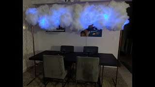 Diy Led Thunderstorm Lightning Rain Shower Clouds Table Decor With Table Arch