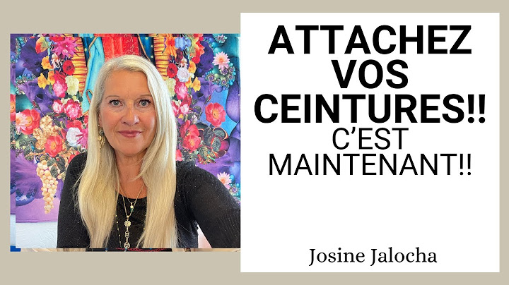 ATTACHEZ VOS CEINTURES ! C’EST MAINTENANT !