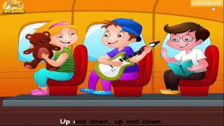 The Wheels On The Bus Nursery Rhyme With Lyrics - Interactive Children School Songs The Wheels On The Bus Nursery Rhyme With Lyrics - Interactive Children School Songs