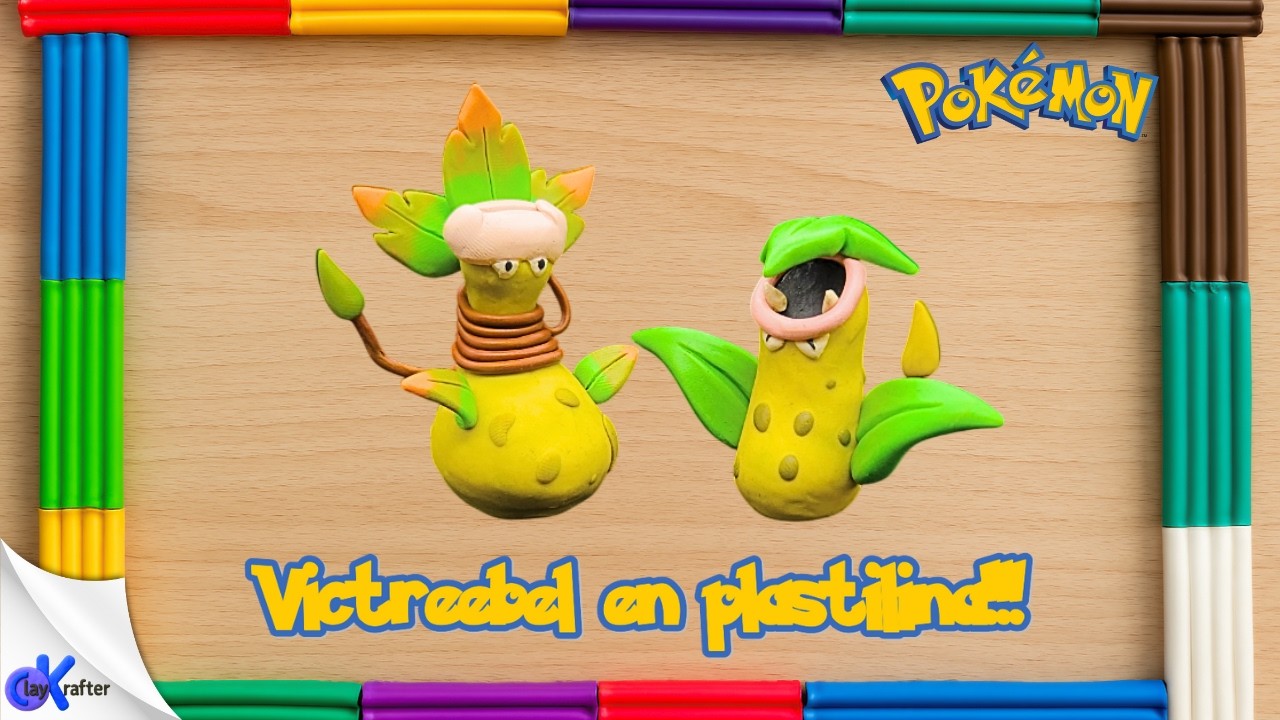 ¡Cómo hacer a Victreebel y su MEGAEVOLUCIÓN en plastilina! (Paso a paso)