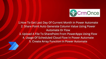 Power Automate Scenarios  Get Last Day Of Current Month, SharePoint Auto Generate Columns Value.