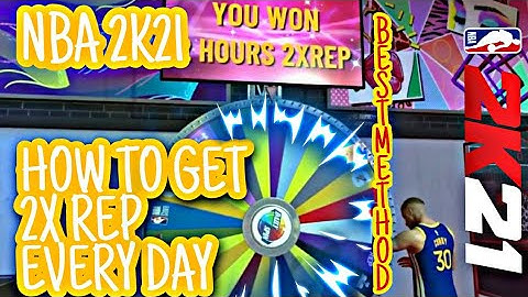 NBA 2K21 HOW TO WIN 2X REP FROM THE DAILY SPIN EVERYDAY?! *WORKING*