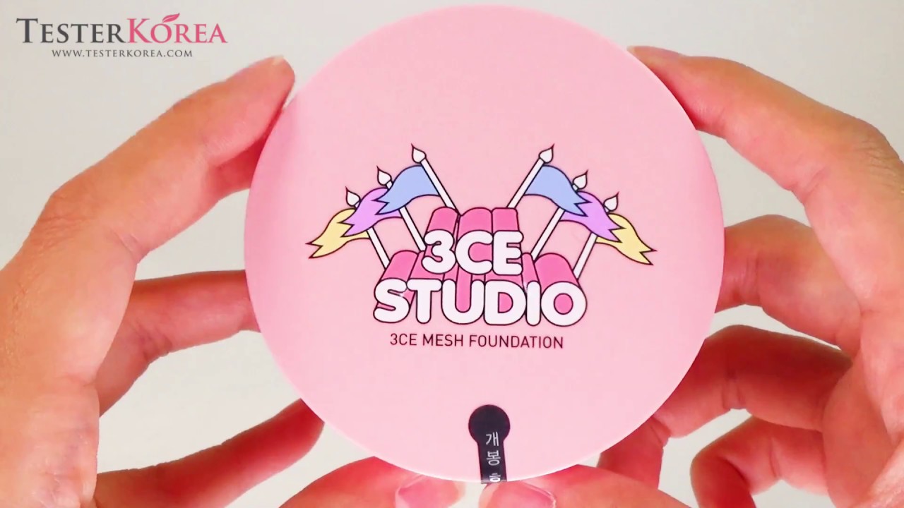 [TESTERKOREA] STYLENANDA 3CE Studio Mesh Foundation SPF35,PA++ 14g 001