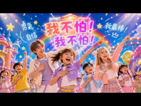 《我不怕》💪｜小朋友勇氣帶動唱｜家長跟著孩子一起拍拍胸口說「我不怕！」｜官方完整版｜Official Music Video