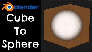 Convert Cube To Sphere Using Geometry Nodes | Blender 3.6 Tutorial