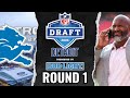 Detroit lions 2024 nfl draft round 1 live stream watch party wreal time pick audio