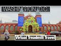 Washington DC Virtual Walking Tour - National Mall Treadmill Scenery - City Walks -4k