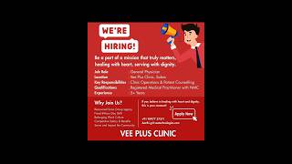 Vee Plus Clinic Vee Technologies Salem Hiring General Physician Operations