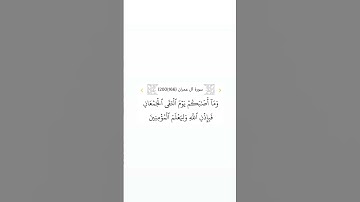 سورة آل عمران ١٦٦