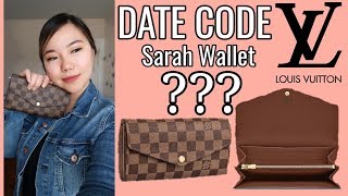 LV Sarah Wallet  Date Code?! 