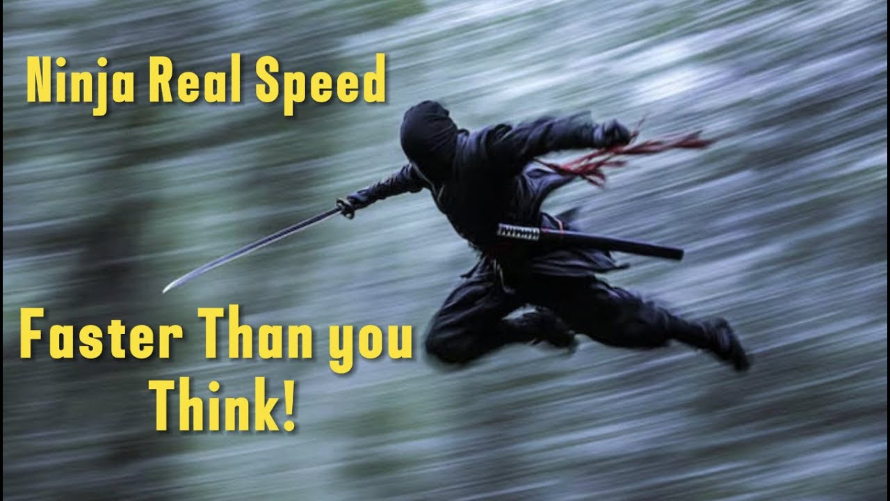 Ninja Moving Fast Can Humans Move Like Ninjas? Real Speed Tested! 速さ - YouTube