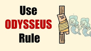 Struggling with Discipline Use Odysseus Rule