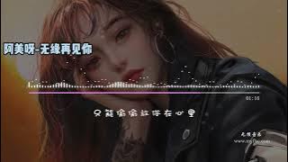 阿美呀《无缘再见你》【高音质无损音乐 动态歌词】