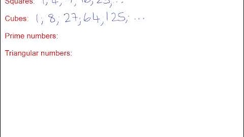 Finding the general term for linear number patterns
