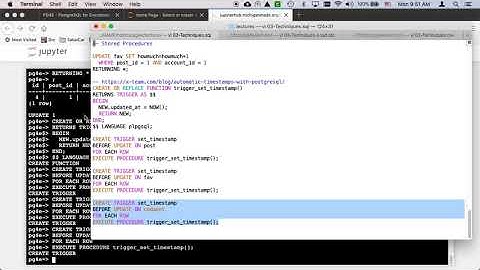 PostgreSQL Demonstration: Stored Procedures