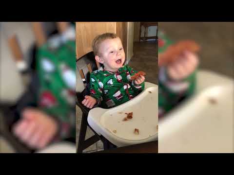 Baby Loves First Taste of Bacon