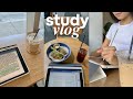 72 hour productive study vlog  balancing school and work cafe hopping lots of notetaking