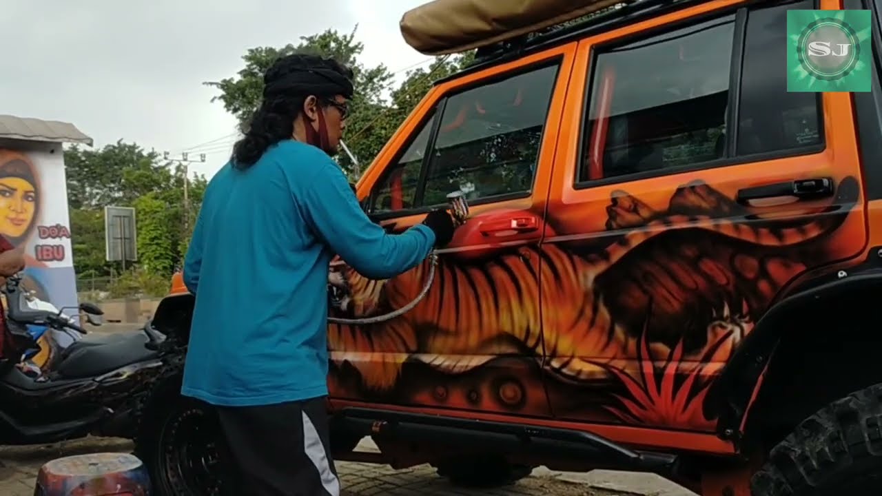 VIRAL!! request bos Corat coret , airbrush mobil off,road ( Sirimau )