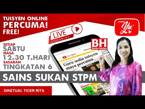 SAINS SUKAN STPM SEMESTER 2, ULANG KAJI SEM 2 (SIRI 9) OLEH TICER RITA #31