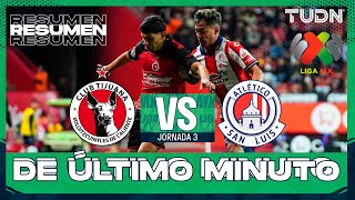 HIGHLIGHTS - Tijuana vs Atlético de San Luis | Liga MX - Jornada 3 Clausura 2026 | TUDN