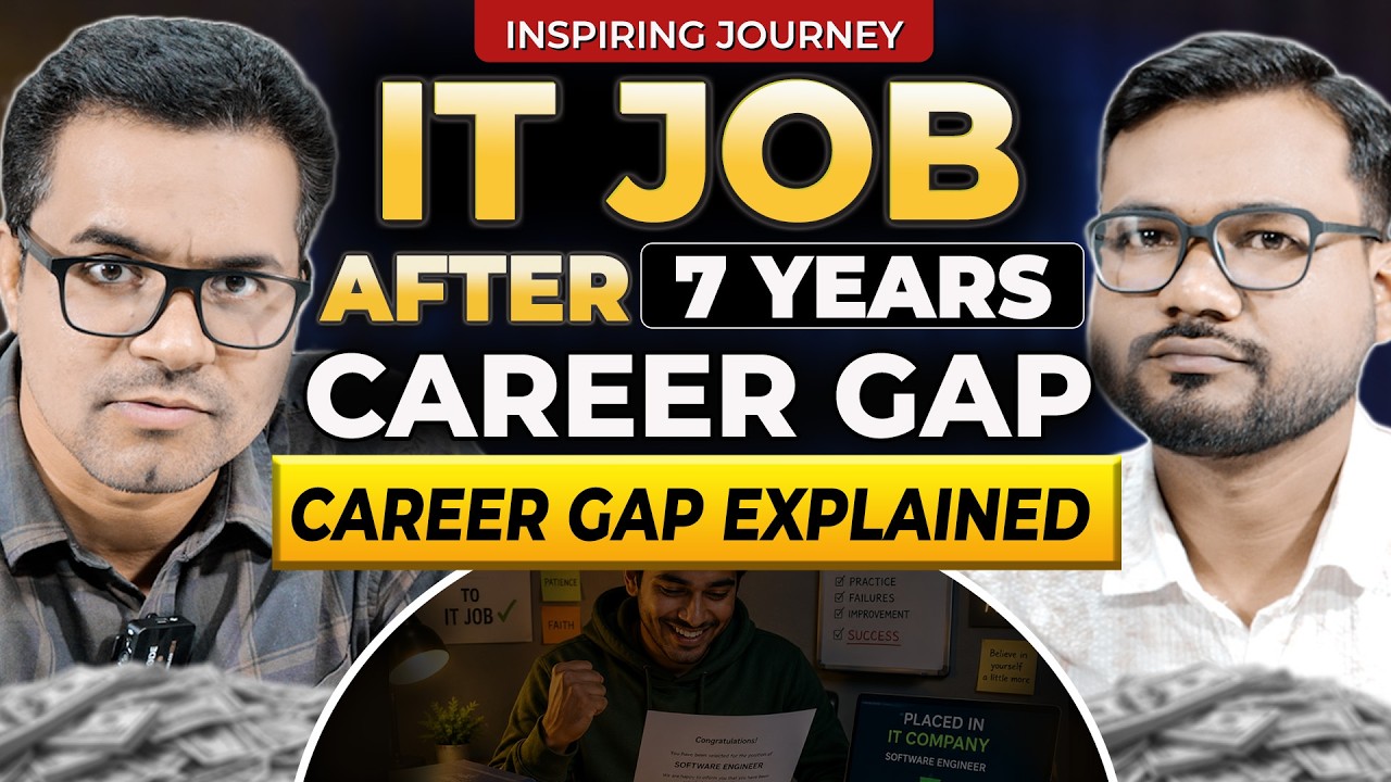 7 YEAR CAREER GAP TO SOFTWARE DEVELOPER  || JTCINDIA || SOM SIR