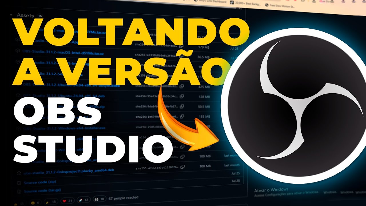 COMO VOLTAR A VERSÃO DO OBS STUDIO COMO INSTALAR VERSÕES ANTERIORES DO OBS STUDIO DOWNGRADE OBS