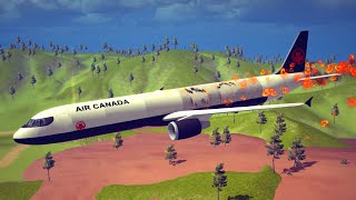 Realistic Airplane Crashes, Shootdowns & Disasters #13 | Besiege