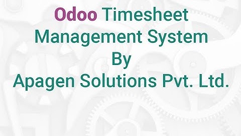 Timesheet in Odoo by Apagen - Odoo Demo