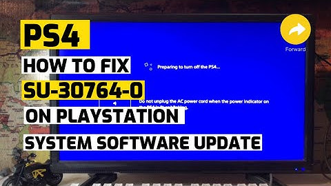 How to fix Ps4 SU-30746-0 System Software Update Error Fixed