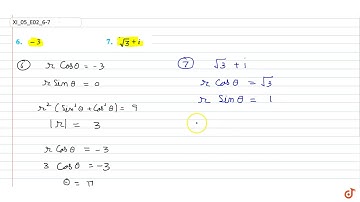 Convert of the complex number in the polar form: (i) `- 3`...