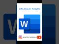Line Insert in Microsoft Word Step by step #microsoft #msword #excel #computer #trending #shorts