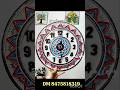 Lets DIY wall clock lippan art 🕥❤️ #diy clock #lippan art work #wall clock design #trending #shorts