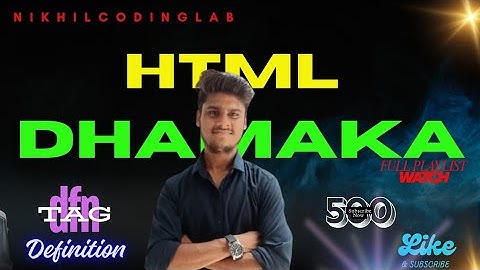 HTML DFN Tag Explained 📘 | Learn Definition Tag in HTML 💻 | HTML Tutorial for Beginners 🚀