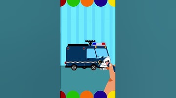 Thumbnail of Police Truck Color Song! #ColoringPoliceTruck #coloringpages