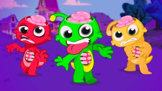 New! Learn the colors at Halloween night with Groovy The Martian and zombies, witches and ghosts!