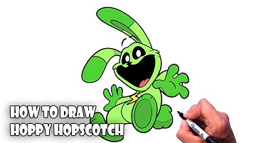 How to Draw Hoppy Hopscotch | Smiling Critters - Poppy Playtime Chapter 3 step by step
