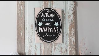 FREE FALL PRINTABLE "Autumn Leaves and Pumpkins Please"