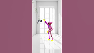 Huggy Wuggy and the spider 😂 #shorts Cool Funny video by CUCUMBE