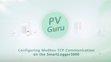 Configuring Modbus TCP Communication on the SmartLogger3000