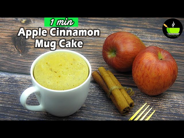 Apple Cinnamon Mug Cake | Apple Mug Cake | 1 Minute Cake Recipe | 1 Min Mug Cake | 1 Minute Muffin | She Cooks