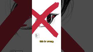 When drawing asian eyes, AVOID THIS MISTAKE! #art #illustrationnation #drawing