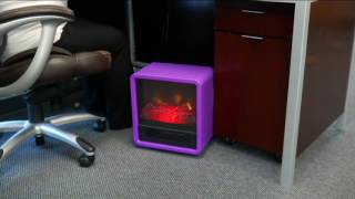Duraflame 1500W Small Portable Heater with Realistic Flame Effect on QVC