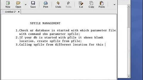 DB management with SPFILE