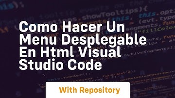 Como hacer un menu desplegable en html visual studio code