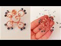 Beaded Spiral Wire Earrings - Tutorial Handmade Wire Wrapped Jewelry