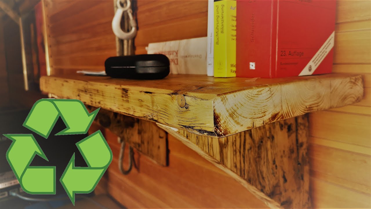 Holz Regal Recycling TIME-LAPSE Woodshelf - YouTube