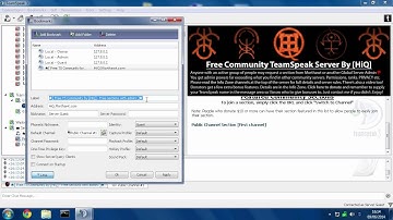 Make TeamSpeak 3 bookmarks that connect you to a specific channel
