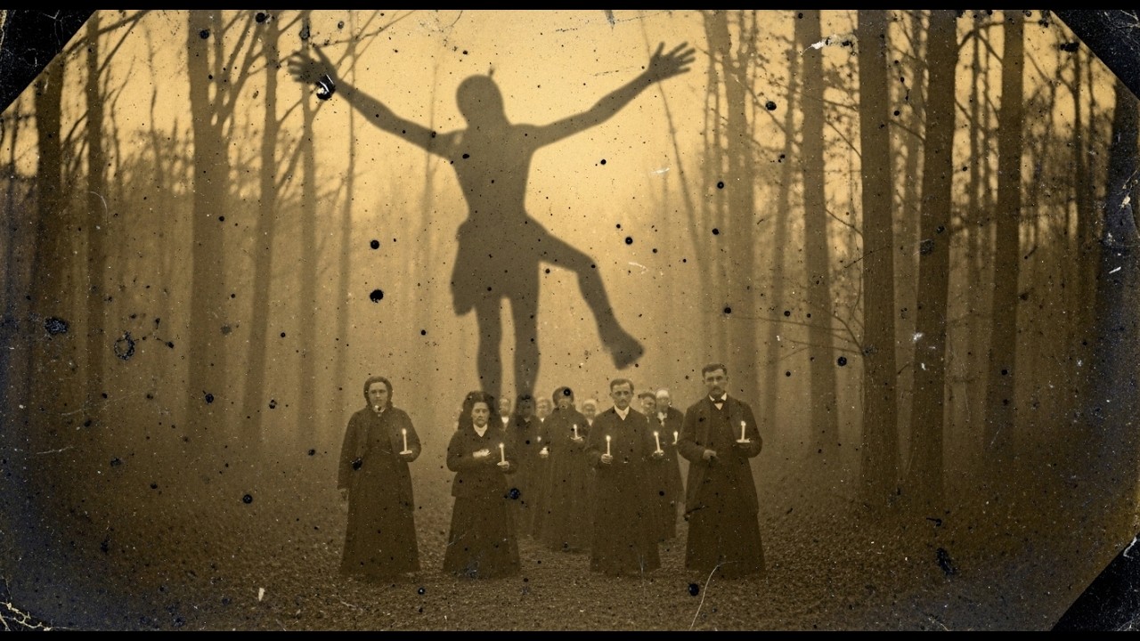 It was just a Good Friday procession — but look more closely at the shadow of the cross